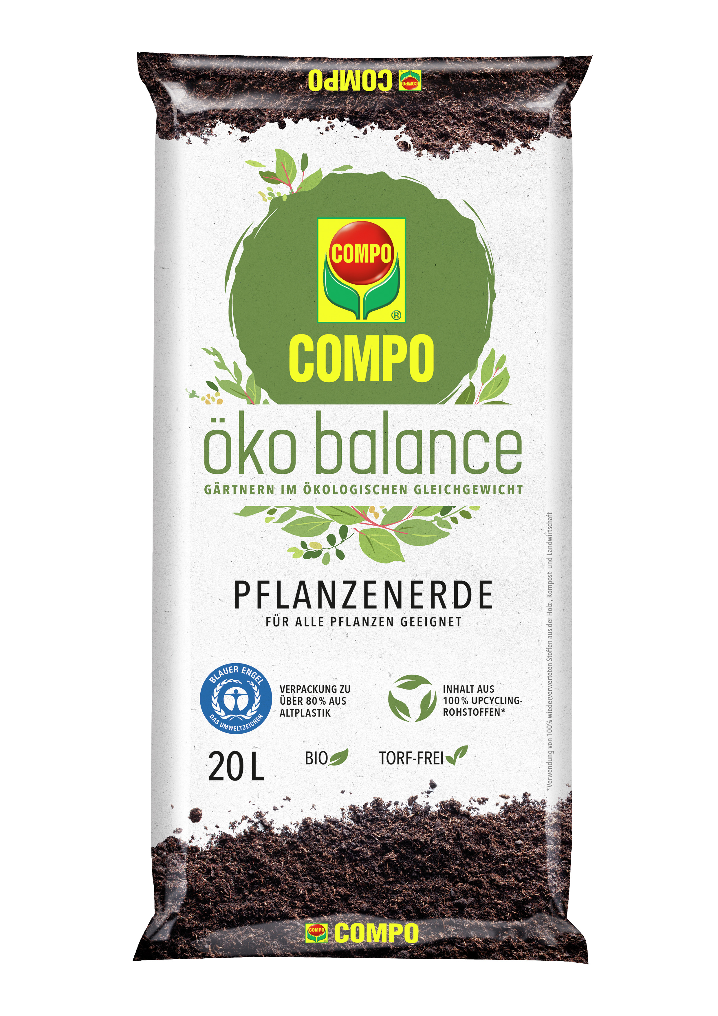 COMPO COMPO öko balance Pflanzenerde 20l Compo PALETTEN-VE