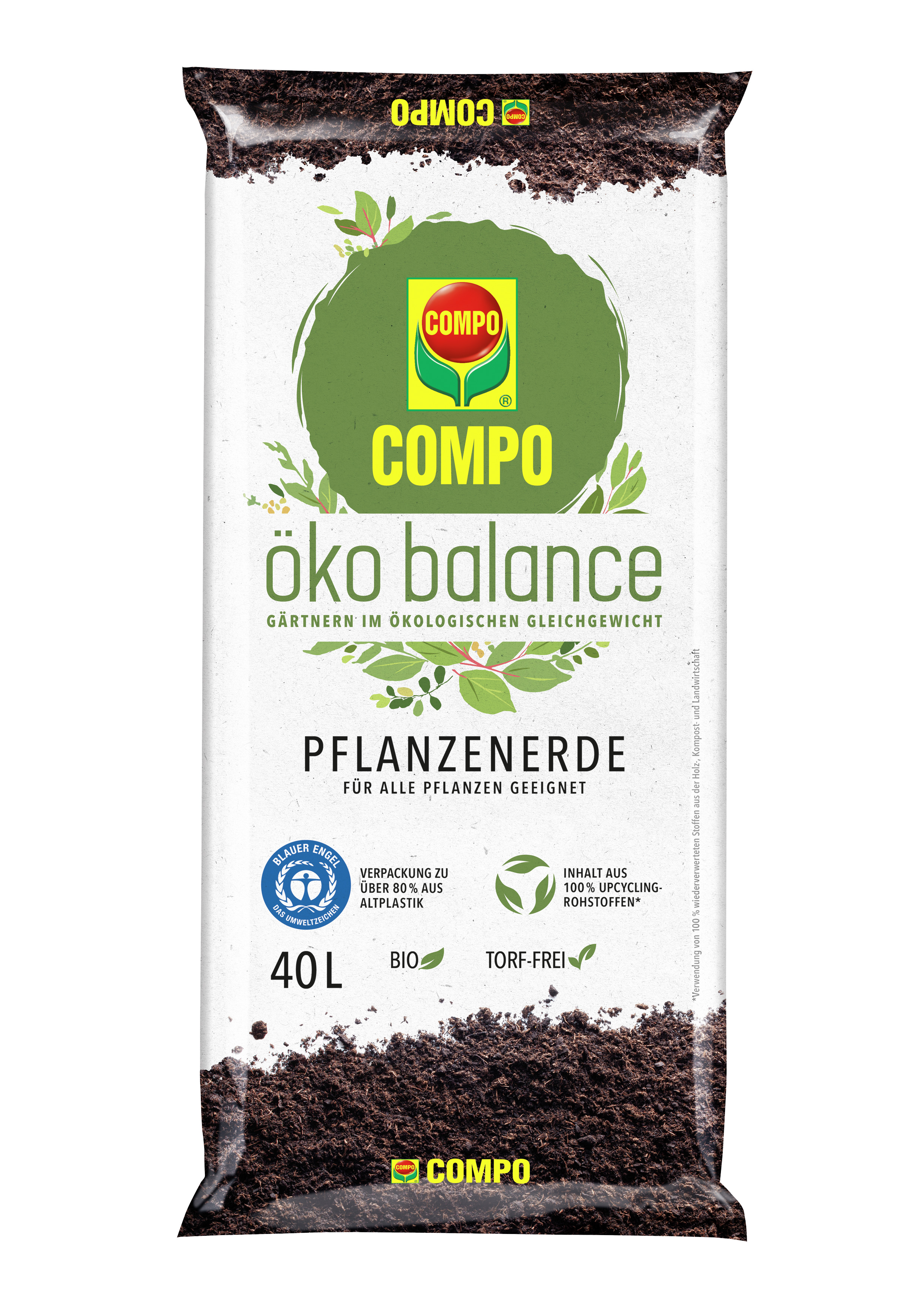 COMPO COMPO öko balance Pflanzenerde 40l Compo PALETTEN-VE