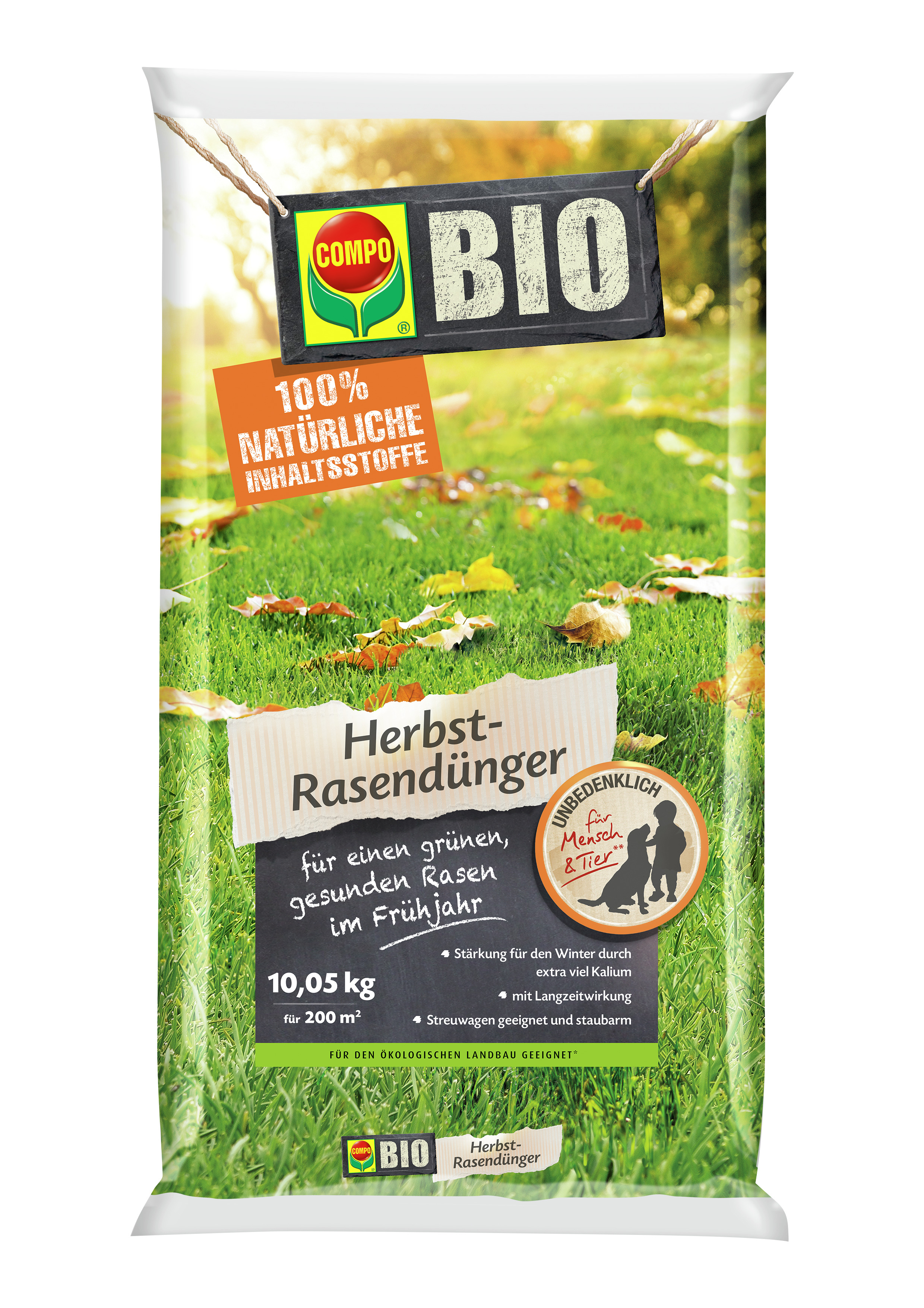 COMPO COMPO BIO Herbstrasen-Dünger 10,05kg Compo EREG für 200qm