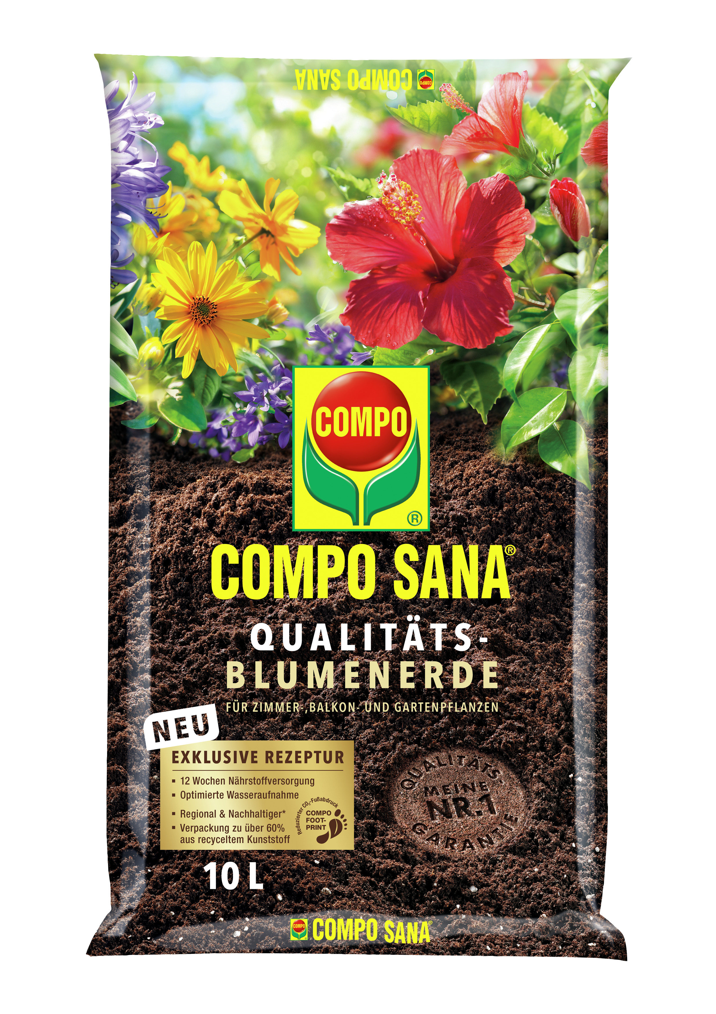 COMPO COMPO SANA Qualitäts Blumenerde 10l Compo EREG